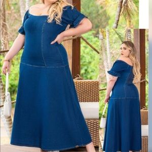 Plus size jeans dress